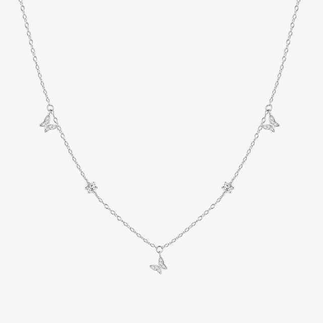 bijou papillon en argent 925 doré or 18K – collier BUTTERFLY
