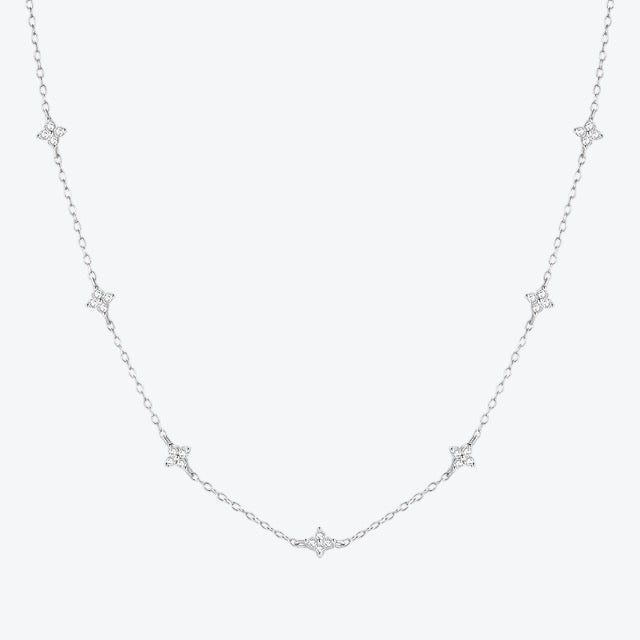bijou trèfle en argent 925 doré or 18K – collier LUCKY