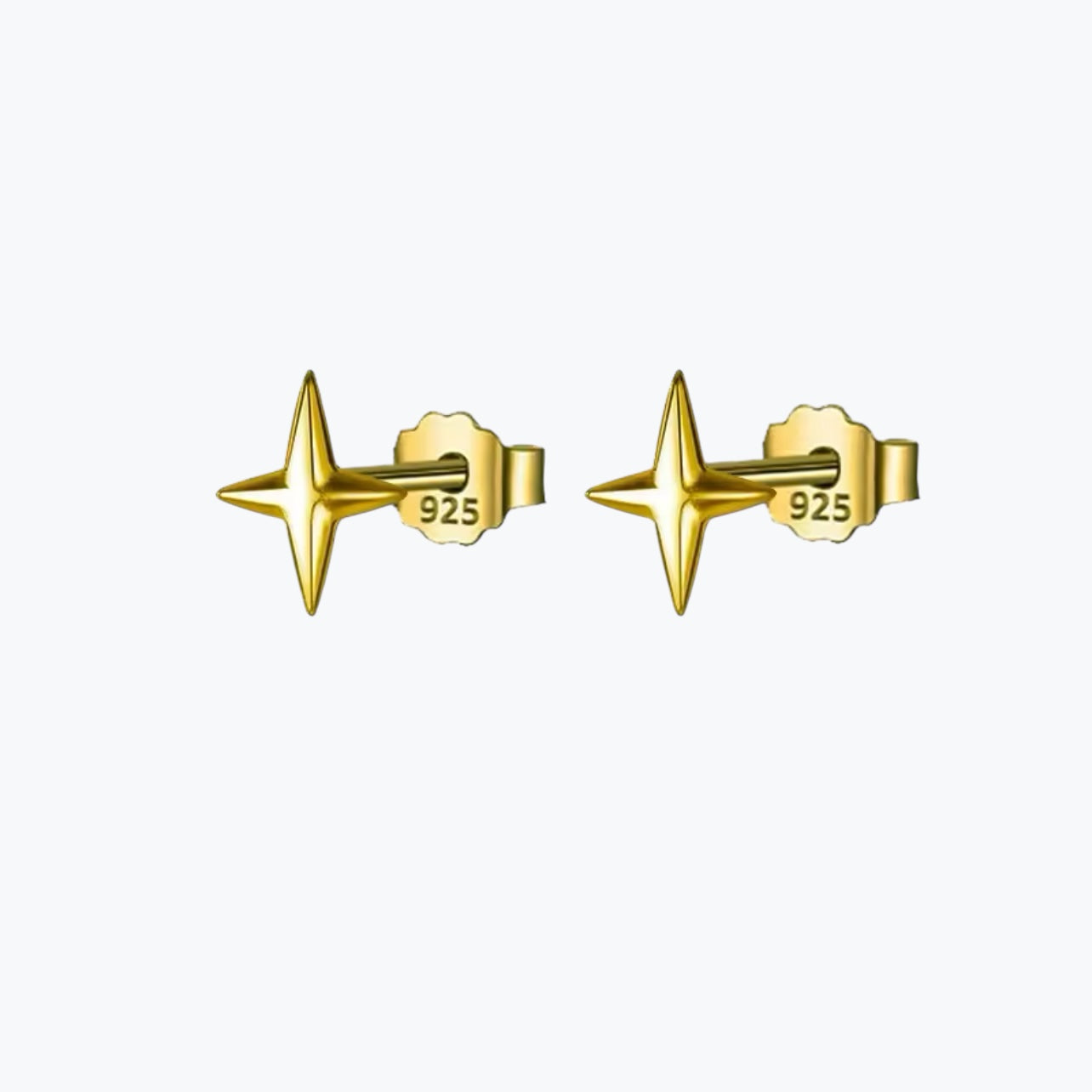 puces d'oreilles en argent 925 or