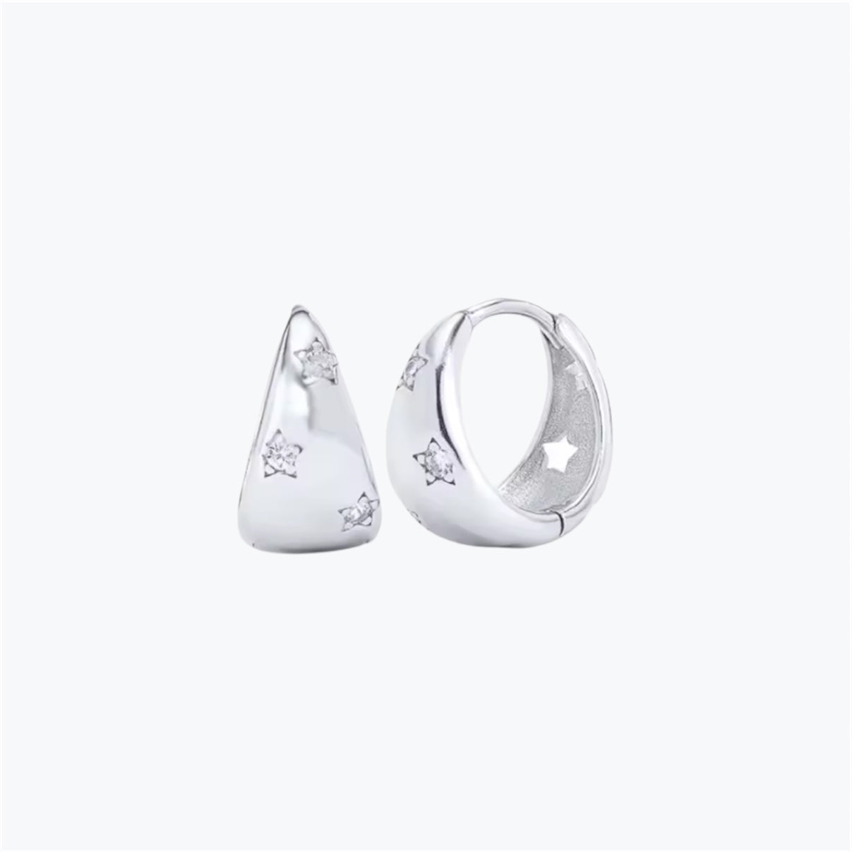 Boucles d'oreilles créole en argent