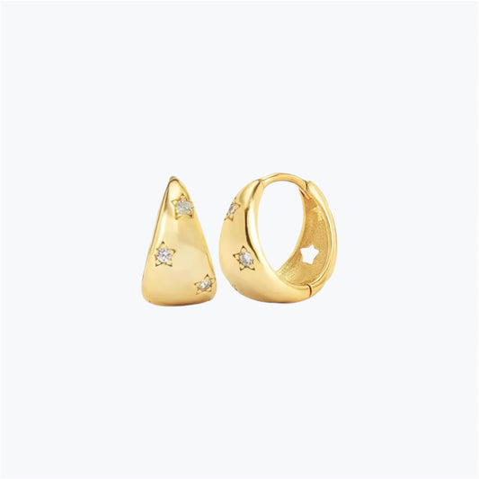 Boucles d'oreilles créoles plaqué or