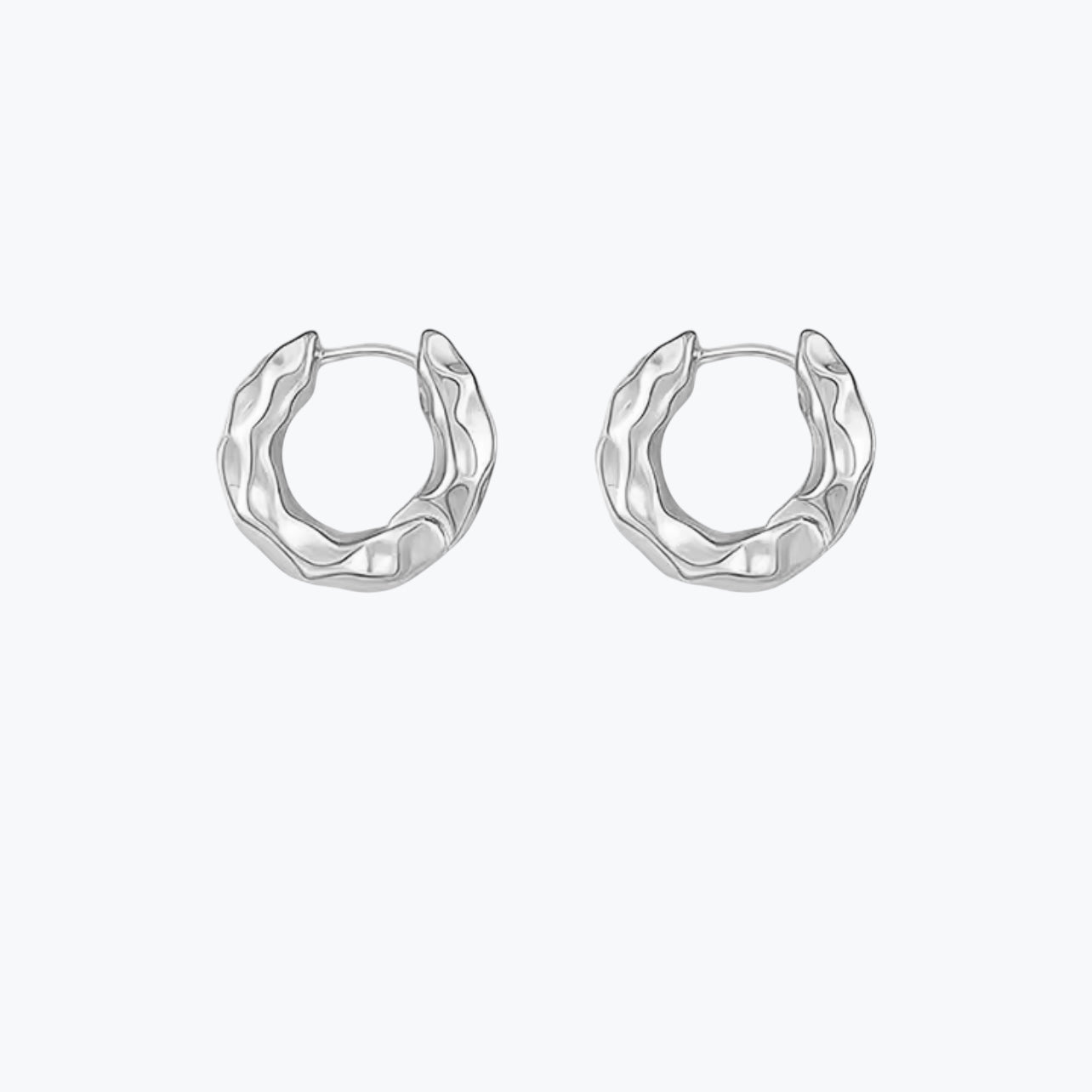 boucles d'oreilles créoles en argent 
925