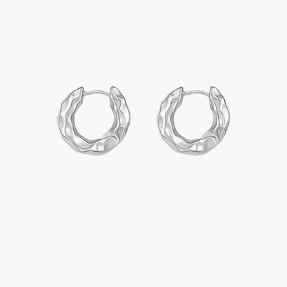 boucles d'oreilles créoles en argent 
925