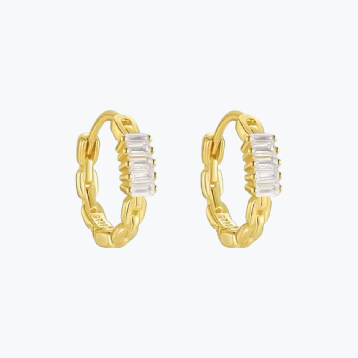 boucles d'oreilles creoles plaqué or