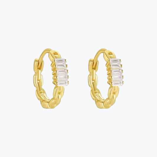 boucles d'oreilles creoles plaqué or