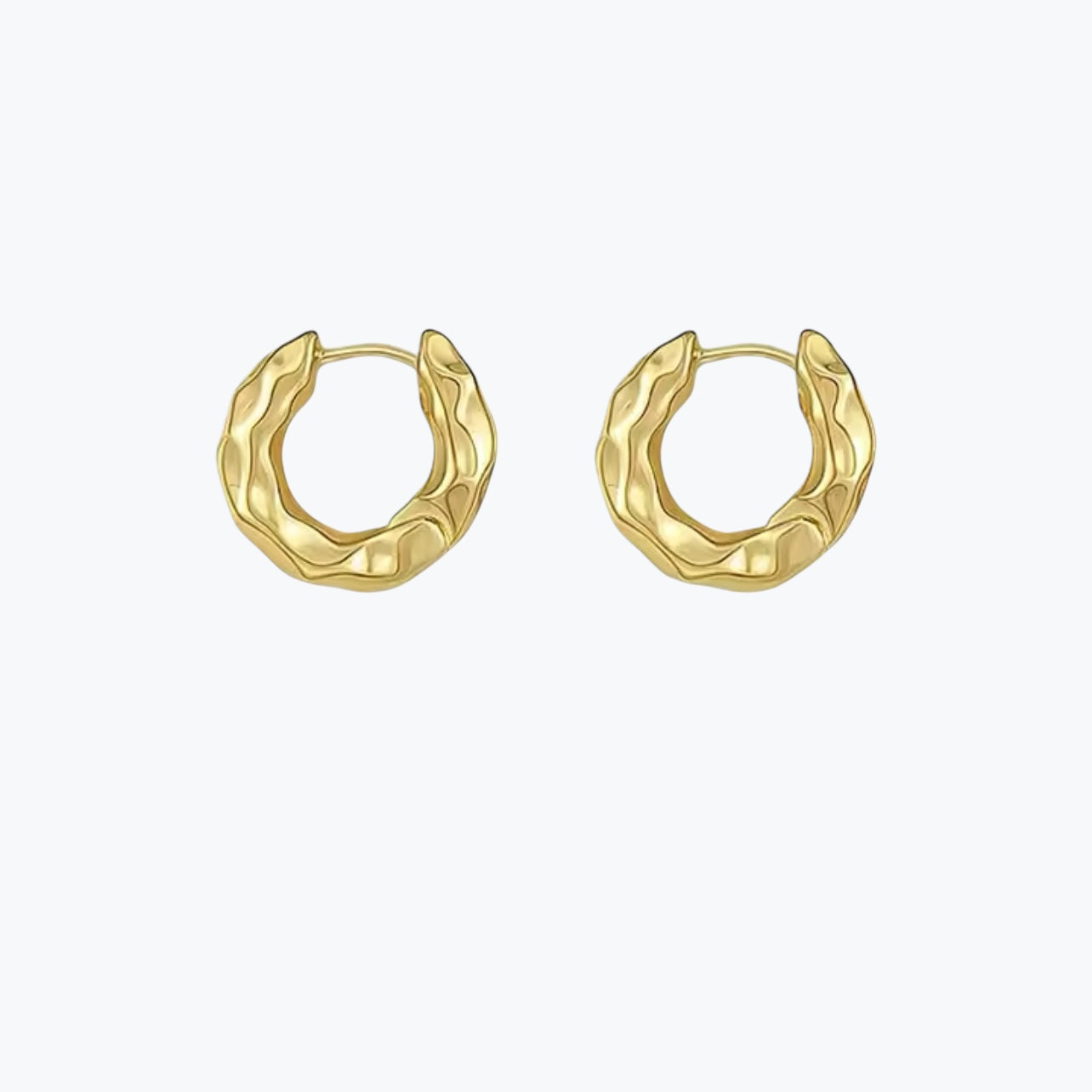 boucles d'oreilles créoles plaqué or