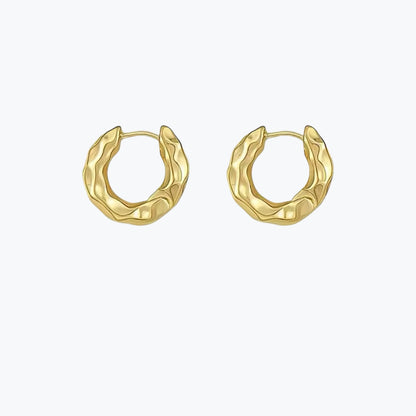 boucles d'oreilles créoles plaqué or