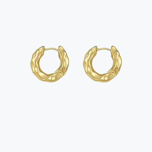 boucles d'oreilles créoles plaqué or