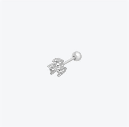 piercing fleur chance argent