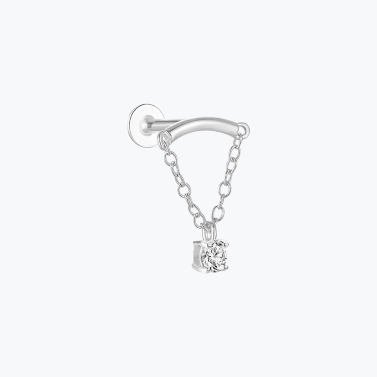 flat piercing gleam en acier chirurgical