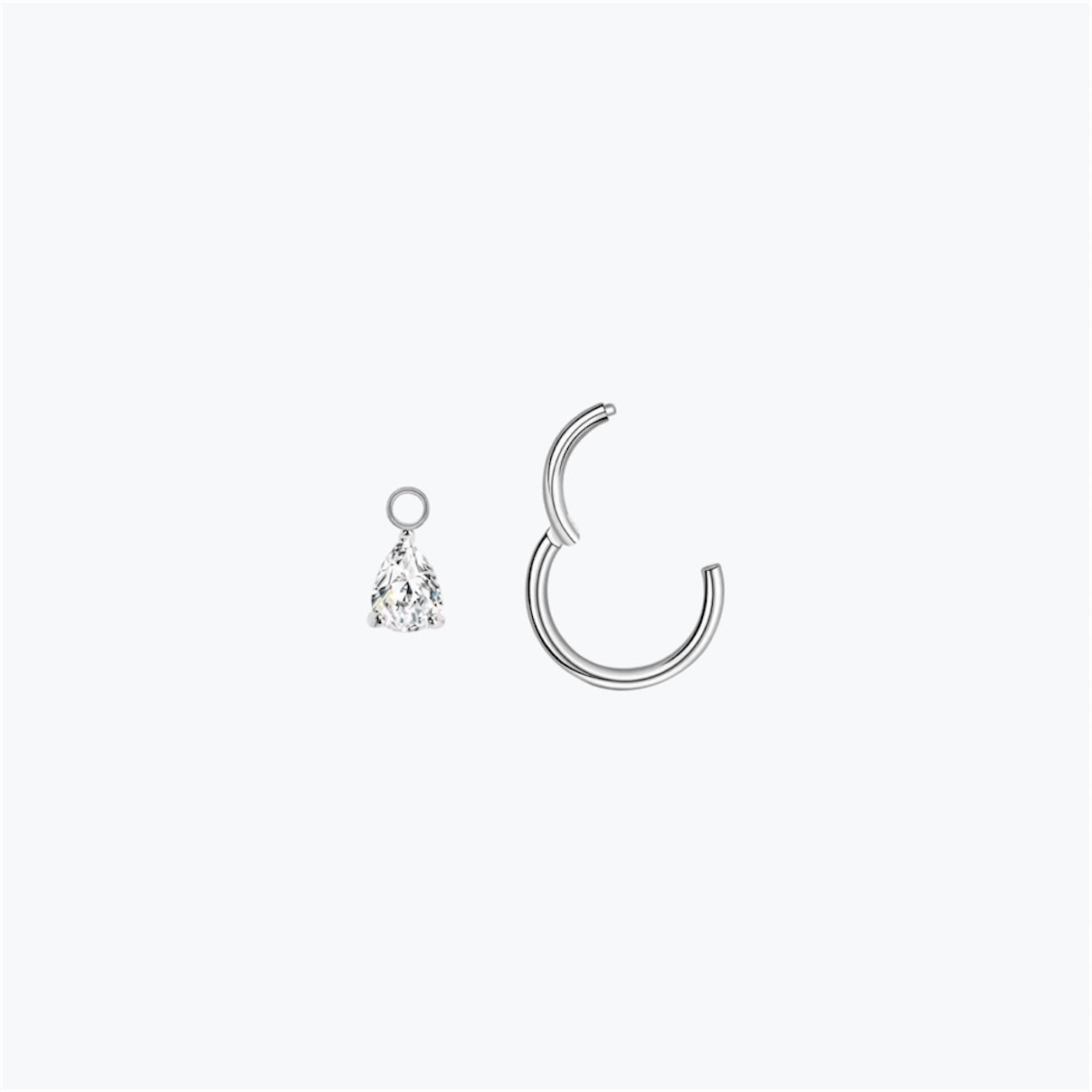 Piercing rook minimaliste en titane