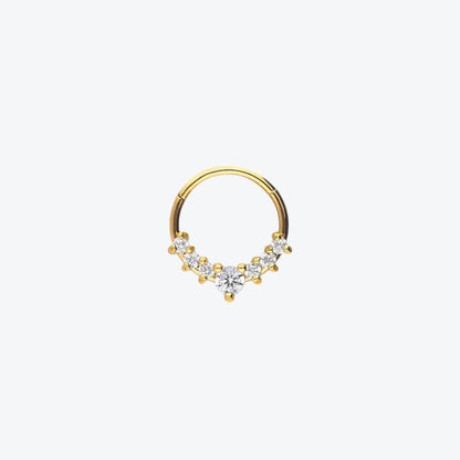 piercing anneau 8 mm titane doré – NENA