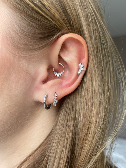 piercing daith anneau 8 mm doré – BELLA
